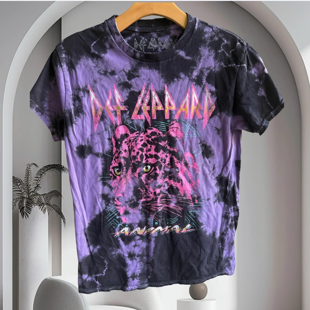 Def Leppard tie-dye band tee SZ S
